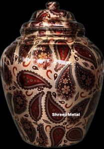 Printed Copper Matka