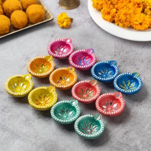 Home Decoration Diwali Decoration Handcrafted Clay Diya
