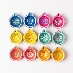 Home Decoration Diwali Decoration Handcrafted Clay Diya