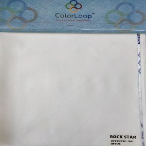 Rock Star White Plain Blended Fabric