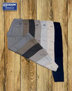 Mens Cotton Cargo Pants