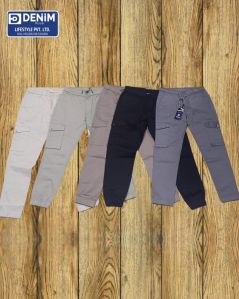 Mens Cotton Cargo Jogger Pant