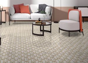 Arrow Gold Glazed Vitrified Tiles
