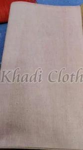 Handspun and Handwoven Off White Cotton Fabric