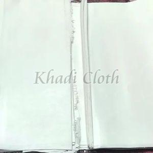 Handspun and Handwoven White Cotton Fabric