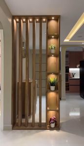 Teak Wood Wooden Kitchen Partition
