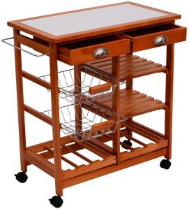 Wooden Kitchen Trolley