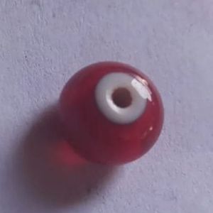8mm Red Glass Beads