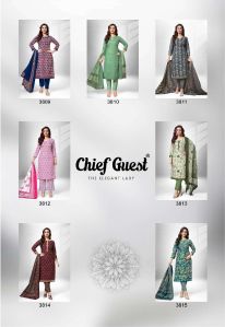 Deeptex Chief Guest Vol 38 Cotton Dress Material