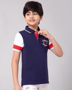 Kids Printed Polo T-shirt