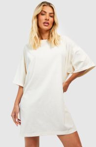 Ladies White T-shirt Dress