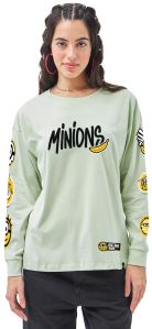 Ladies Printed Long Sleeve T-shirt