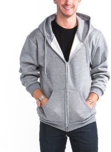 Mens Casual Zip-through Hoodie