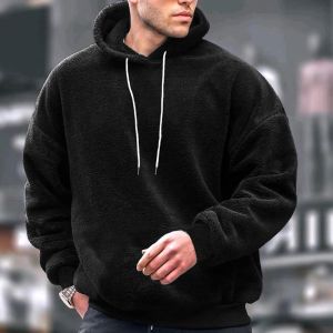 Mens Plain Solid Color Hoodie
