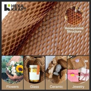 15 Inch Hexakraft Honeycomb Paper Bubble Wrap Roll