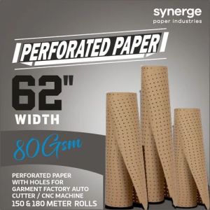 62 Inch CNC Cutter Garment Perforated Paper Roll