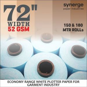 72 Inch Width Garment Economy White Plotter Paper Roll