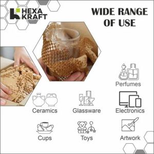 80 GSM Hexakraft Honeycomb Paper Wrap Roll