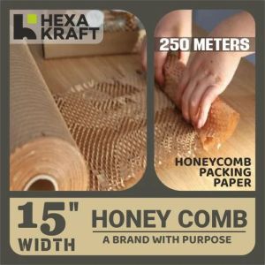 Brown Hexakraft Honeycomb Paper Bubble Wrap Roll