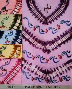Brush Print Nighty Fabric