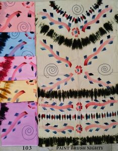 Brush Print Nighty Fabric