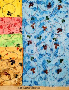 Brush Print Nighty Fabric