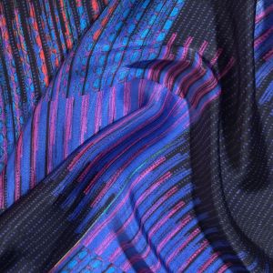 Shining Purple Printed Fabric