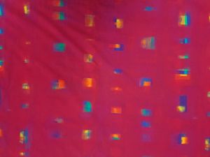 Magenta Grid Printed Fabric