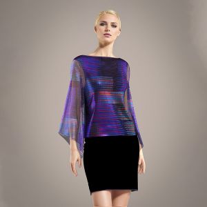 Shining Purple Printed Fabric