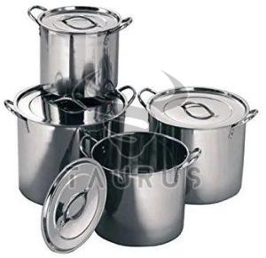 4 Pieces Stainless Steel Stock Pot Set