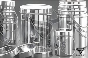 5 Pieces Stainless Steel Kadi Dabba Set