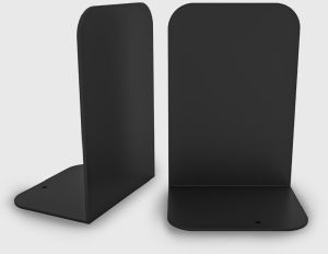 Plain Design Black Metal Bookend