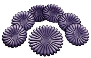 Flower Shape Wooden Serving Platter Set