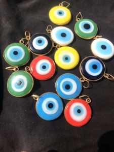 Round Evil Eye Pendant