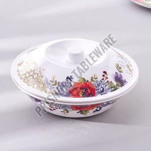 Round Serving Bowl with Lid 8.5 Inch
