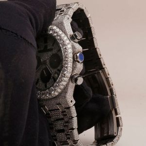 Fully Iced Out AP Moissanite Diamond Watch