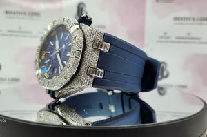 Hip Hop Bust Down Iced Out Moissanite Watch