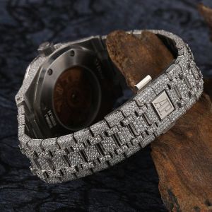 Full Iced Out Audemars Piguet Moissanite Diamond Watch