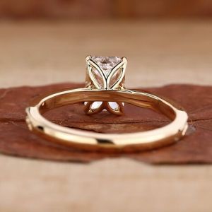 Handmade Emerald Cut Lab Grown Diamond Ring