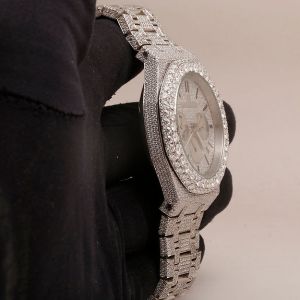 Fully Iced Out AP Moissanite Diamond Watch