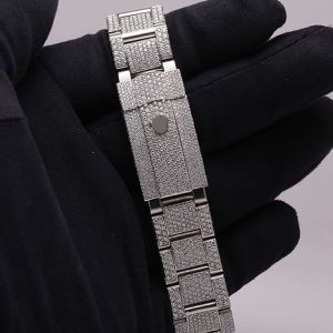 Fully Iced Out Rolex Moissanite Diamond Watch