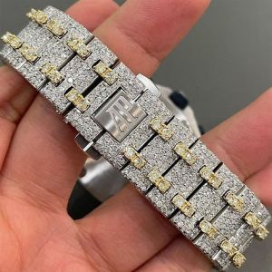 Audemars Piguet Full Iced Out Royal Oak Moissanite Diamond Watch