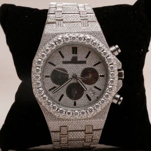 Fully Iced Out AP Moissanite Diamond Watch