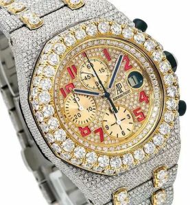 Audemars Piguet Full Iced Out Moissanite Diamond Watch
