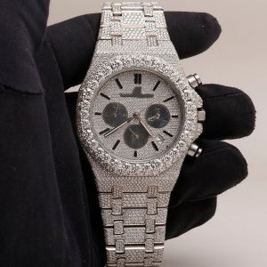 Fully Iced Out AP Moissanite Diamond Watch