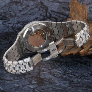 Full Iced Out Audemars Piguet Moissanite Diamond Watch