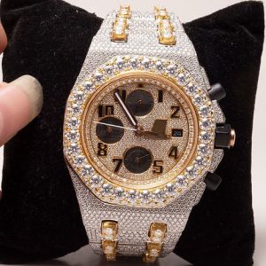 Luxury Fully Iced Out Audemars Piguet Moissanite Diamond Watch