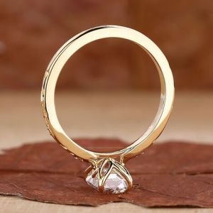 Handmade Emerald Cut Lab Grown Diamond Ring