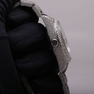 Fully Iced Out Rolex Moissanite Diamond Watch