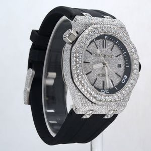 Iced Out Audemars Piguet Royal Oak Offshore Diver Moissanite Watch
